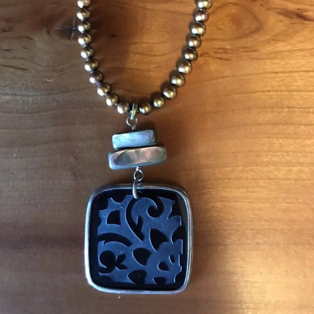 Silpada Bronze Pearl Necklace - Picture 6 of 10